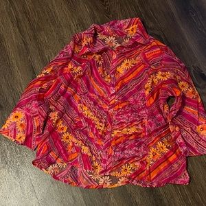 Colorful swim suit cover shirt
